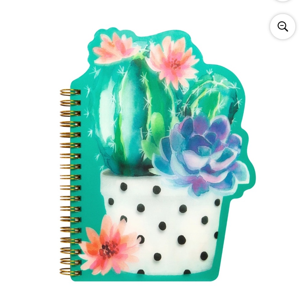 New Cute Cactus Shape Journal with Spiral Binding